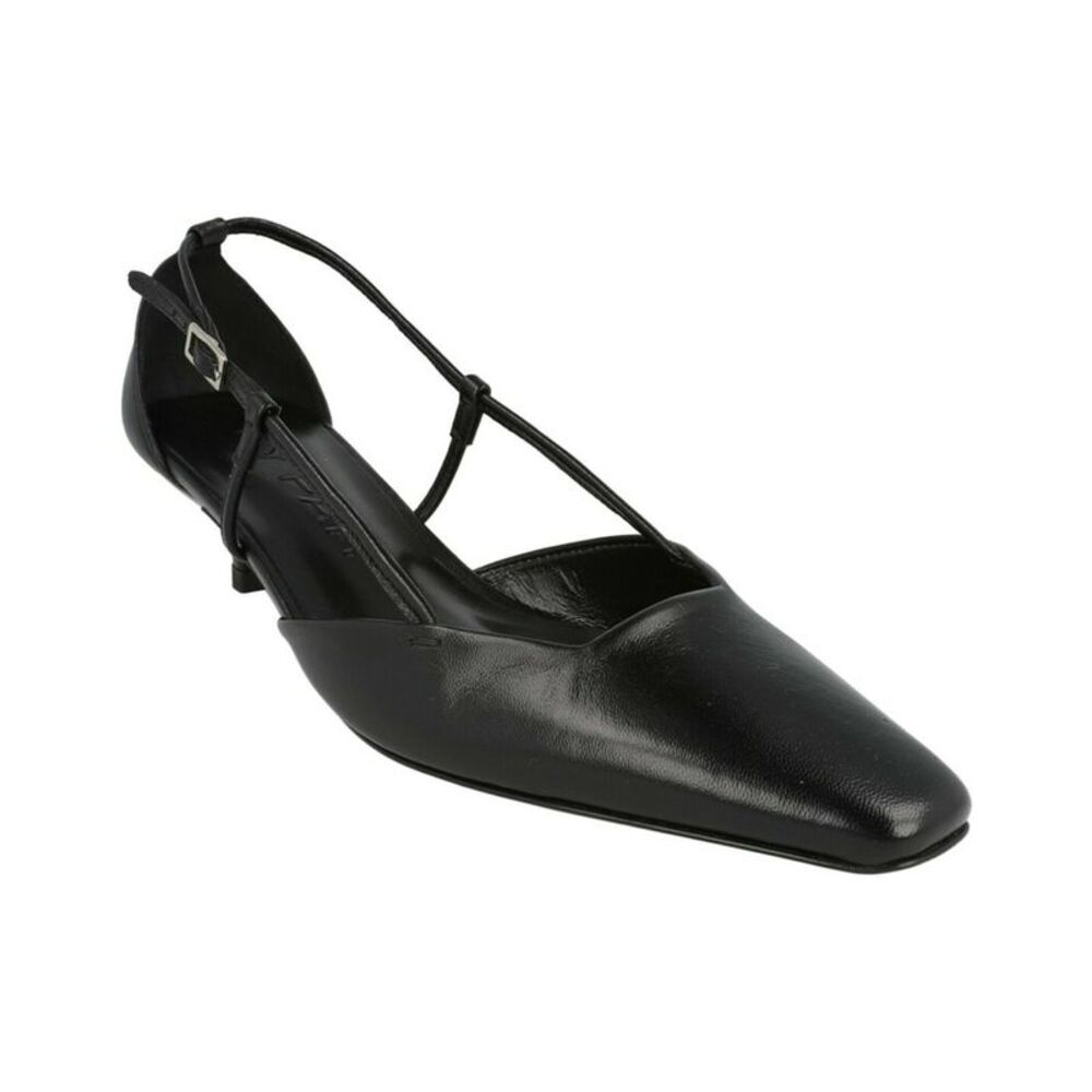 By Far Francine Leather Pump, Black